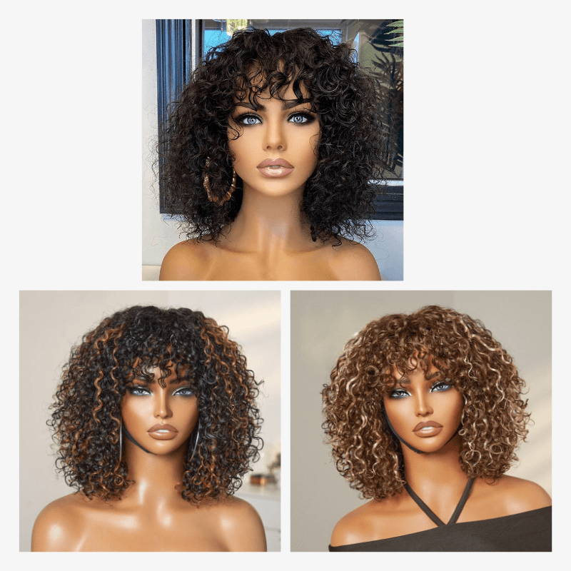 Perruque Femme 100% Cheveux Naturels Courte Roux Cuivré - Ref MAIA 130 - Neuve Avec étiquettes