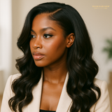 Prédécoupé Front lace 13x6" Body Wave Brun Foncé « prêt-à-porter »