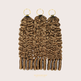 Extensions Feather Weft B-Curly – Mèches fines à nouer 27# B-Curly