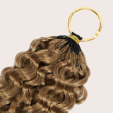 Extensions Feather Weft B-Curly – Mèches fines à nouer 27# B-Curly