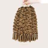 Extensions Feather Weft B-Curly – Mèches fines à nouer 27# B-Curly