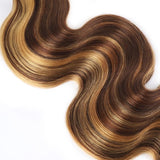 3 Paquets de Tissage Body Wave | Chatain Méché Blond | P4/27# - Miami Hair Shop