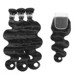 3 Paquets de Tissage + Closure Body Wave