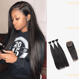 3 Paquets de Tissage + Closure Straight