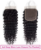 3 Paquets de Tissage Dégradé + Closure Deep Wave