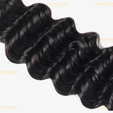 3 Paquets de Tissage + Lace Frontal Deep Wave 13x4