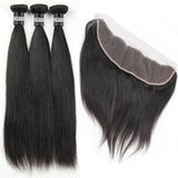 3 Paquets de Tissage + Lace Frontal Straight 13x4