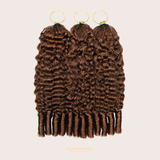 Extensions Feather Weft B-Curly – Mèches fines à nouer 30# B-Curly