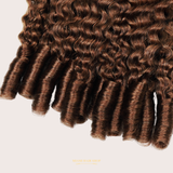 Extensions Feather Weft B-Curly – Mèches fines à nouer 30# B-Curly