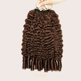Extensions Feather Weft B-Curly – Mèches fines à nouer 30# B-Curly