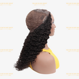 Perruque V-Part Deep Wave Brun Foncé