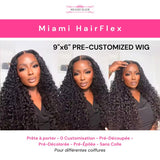 Perruque HD Miami HairFlex 9x6 Water Wave 250%