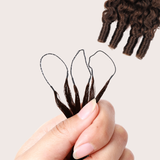 Extensions Feather Weft B-Curly – Mèches fines à nouer 4# B-Curly