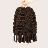 Extensions Feather Weft B-Curly – Mèches fines à nouer 4# B-Curly