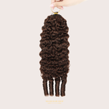 Extensions Feather Weft B-Curly – Mèches fines à nouer 4# B-Curly