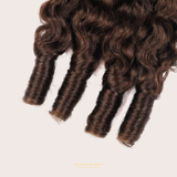 Extensions Feather Weft B-Curly – Mèches fines à nouer 4# B-Curly