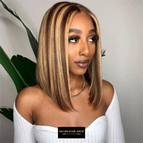 « PRÊT-À-PORTER » Bobo Wig Front Lace 4x4" Raide P4/27 Prédécoupé