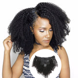 Kit Extensions à Clips Afro Curly Noir 120 gr