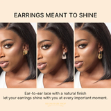 Bob Blunt Cut Lisse Sans Colle 13x4 HD Lace