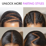 Bob Silky Brown Highlight 13x4 - Raie à Gauche Sans Colle PreMax