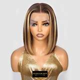 « PRÊT-À-PORTER » Bobo Wig Front Lace 4x4" Raide P4/27 Prédécoupé