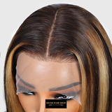 « PRÊT-À-PORTER » Bobo Wig Front Lace 4x4" Raide P4/27 Prédécoupé