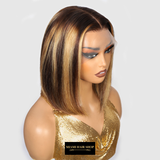 « PRÊT-À-PORTER » Bobo Wig Front Lace 4x4" Raide P4/27 Prédécoupé