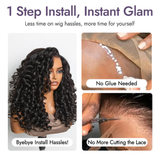 Bouncy Curls – Perruque Bouclée Sans Colle 5x5 Dégradée (Densité 180%)