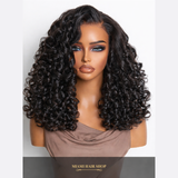 Bouncy Curls – Perruque Bouclée Sans Colle 5x5 Dégradée (Densité 180%)