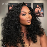 Bouncy Curls – Perruque Bouclée Sans Colle 5x5 Dégradée (Densité 180%)