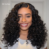 Bouncy Curls – Perruque Bouclée Sans Colle 5x5 Dégradée (Densité 180%)