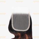Closure Body Wave | Chatain Méché | T1B4/30# 4x4