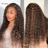 Funmi Curly 7x6 Brown Highlight - Sans Colle - Taille Unique Ajustable