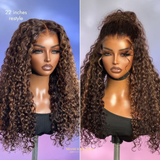Funmi Curly 7x6 Brown Highlight - Sans Colle - Taille Unique Ajustable
