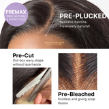 Funmi Curly 7x6 Brown Highlight - Sans Colle - Taille Unique Ajustable