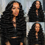 Perruque HD Miami HairFlex 9x6 Loose Wave Densité 250%