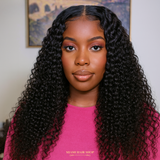 Perruque Lace Wig 7x6 Water Wave - Densité 150% - Cheveux Naturels Déstockage