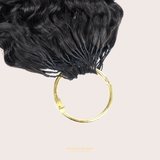 Extensions Feather Weft B-Curly – Mèches fines à nouer