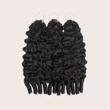 Extensions Feather Weft B-Curly – Mèches fines à nouer