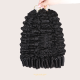 Extensions Feather Weft B-Curly – Mèches fines à nouer