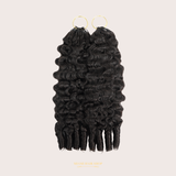 Extensions Feather Weft B-Curly – Mèches fines à nouer