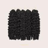 Extensions Feather Weft B-Curly – Mèches fines à nouer