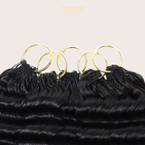Extensions Feather Weft Deep Wave – Mèches fines à nouer