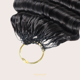 Extensions Feather Weft Deep Wave – Mèches fines à nouer