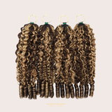 Extensions Feather Weft B-Curly – Mèches fines à nouer P4 27# B-Curly