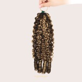 Extensions Feather Weft B-Curly – Mèches fines à nouer P4 27# B-Curly