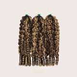 Extensions Feather Weft B-Curly – Mèches fines à nouer P4 27# B-Curly