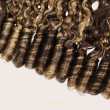 Extensions Feather Weft B-Curly – Mèches fines à nouer P4 27# B-Curly