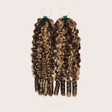 Extensions Feather Weft B-Curly – Mèches fines à nouer P4 27# B-Curly