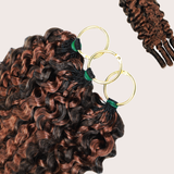 Extensions Feather Weft B-Curly – Mèches fines à nouer P4 30# B-Curly